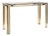Vintage Italian Console Table in Brass and Chrome Metal, 1970s For Sale