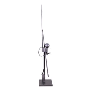 Fletcher Benton Untitled (Straight-Up) Contemporary Welded Steel Sculpture 2004 For Sale