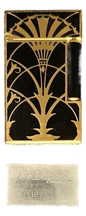 Late 20th Century Dupont Ligne 2 Lacquer American Art Deco (Chrysler Building) Lighter