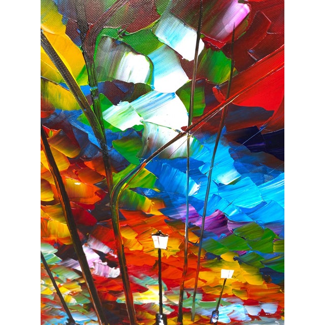 Leonid Afremov Original Oil Painting Large 46" Colorful Impressionism Art Signed For Sale - Image 10 of 14