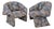 Pair Post Modern Sculptural Ribbon Lounge Chairs, 1980 For Sale