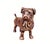Antique Brass Finish Metal Pug Dog Sculpture For Sale - Image 6 of 10