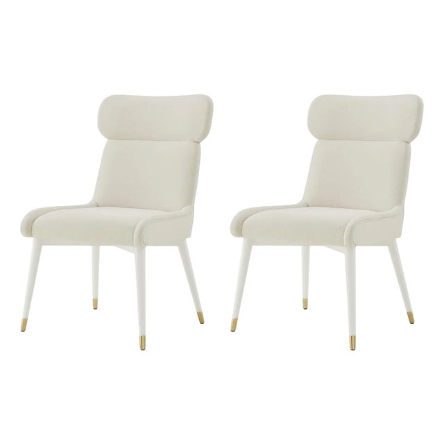 Haute Hollywood Regency Style Dining Chairs- Set of 2 For Sale