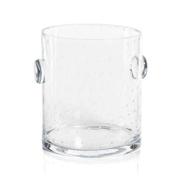 Modern Bubbled Glass Ice Bucket For Sale - Image 3 of 3