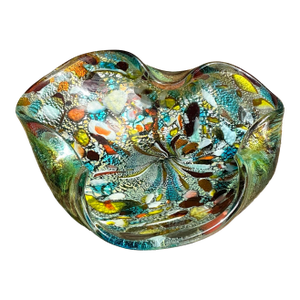 Vintage Italian Art Glass Ashtray After Murano