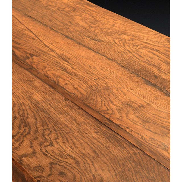 Wood Large George III Oak Tavern Table, 1810s For Sale - Image 7 of 13