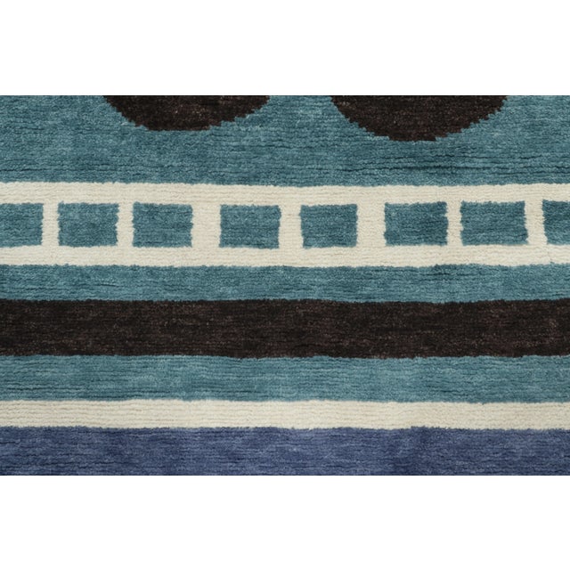 Rug & Kilim Contemporary French Deco Geometric Wool Runner by Rug & Kilim, India For Sale - Image 4 of 9