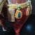 1. **Hand-Painted Ceramic Horse Statue, Red Body, Cream Mane & Tail, Saddle & Bell Accents** For Sale - Image 4 of 6