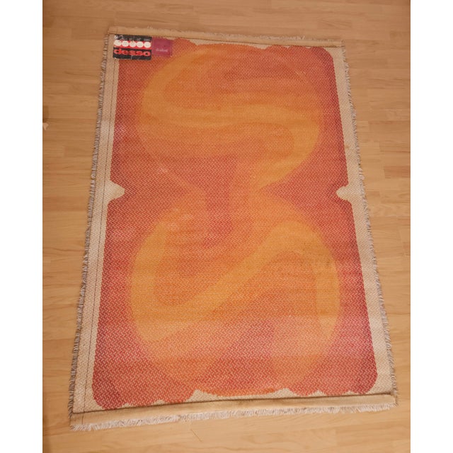 Plastic Mid-Century Modern Rug from Desso, Netherlands, 1970s For Sale - Image 7 of 9