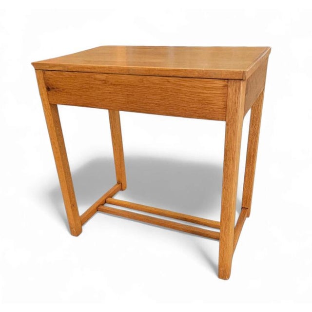 Oak Side Table, 1970s For Sale - Image 10 of 15