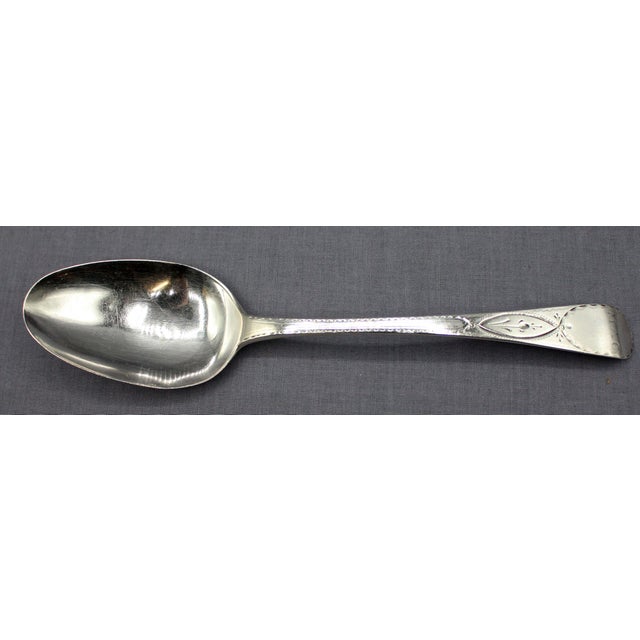 Sterling silver tablespoon by William Bateman I, London, 1817. Grandson of Hester Bateman. Old English Engraved pattern....