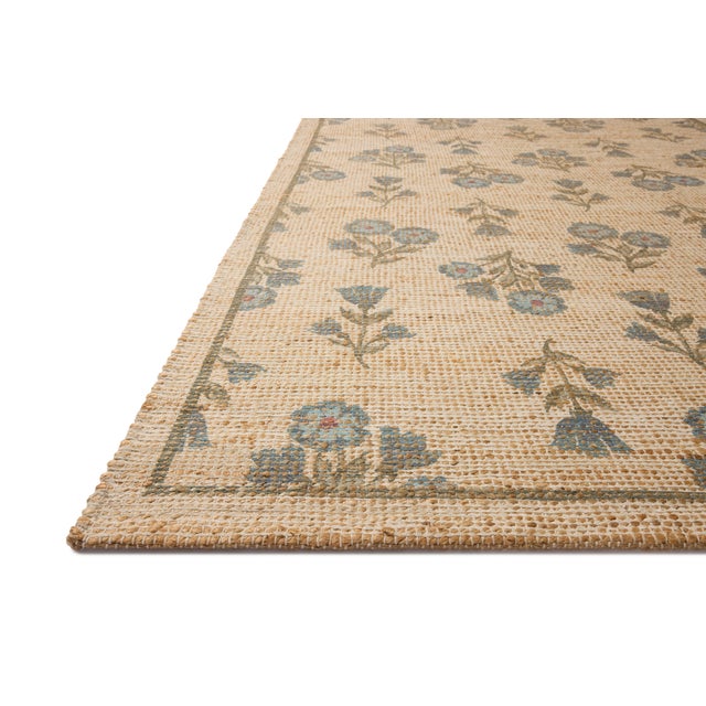 Transitional Chris Loves Julia x Loloi Rue Moss / Blue 5'-0" x 7'-6" Area Rug For Sale - Image 3 of 7