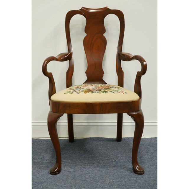Hickory Chair Furniture Company Hickory Chair Solid Mahogany Traditional Style Bentwood Splat Back Dining Arm Chair For Sale - Image 4 of 9