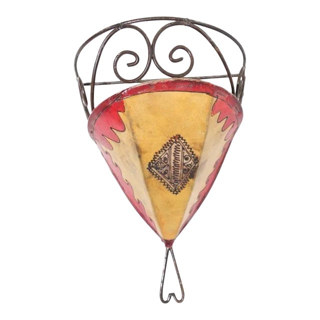 Late 20th Century Vintage Moroccan African Ethnic Art Wall Decor For Sale