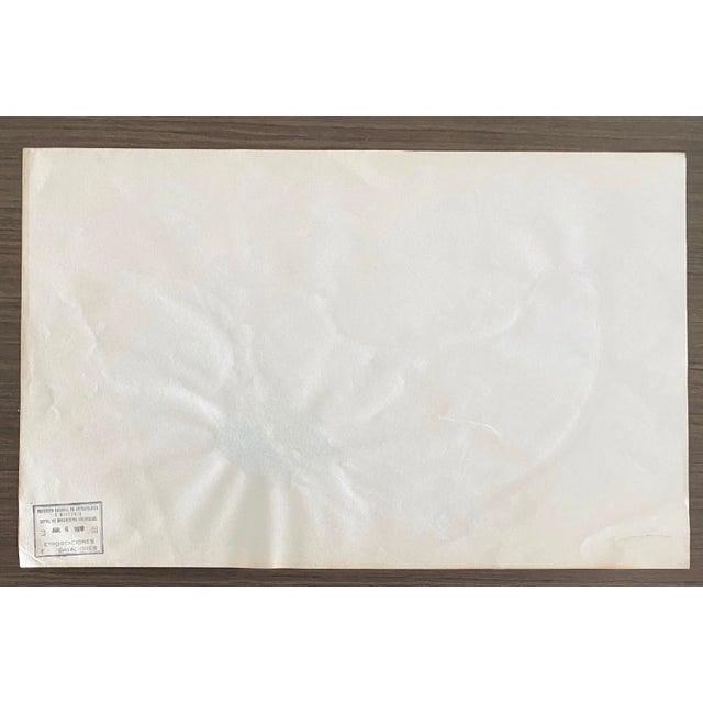 Paint Armando Villagran, Surrealist Latin American Mixed Media - Woman In Green Pants With Ship, 1971 For Sale - Image 7 of 9