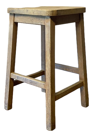 Wooden Lab Bar Stool