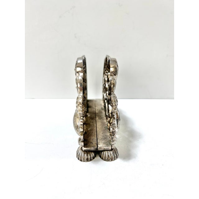 Silver Vintage Godinger Seashell Seahorse Starfish Napkin Holder Silver Plate For Sale - Image 8 of 10