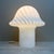 Zebra Glass Mushroom Table Lamp from Peill & Putzler, 1970s For Sale - Image 4 of 14