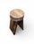 26" - Handcrafted Sculptural Solid Wood Espresso "Halo" Stool For Sale - Image 4 of 11