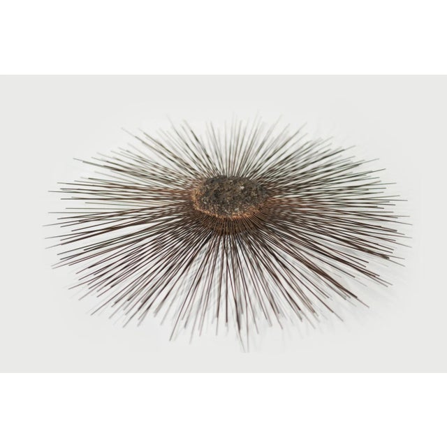 Industrial Industrial Metal Alloys Sunburst Wall Sculpture, Circa 1970s For Sale - Image 3 of 7