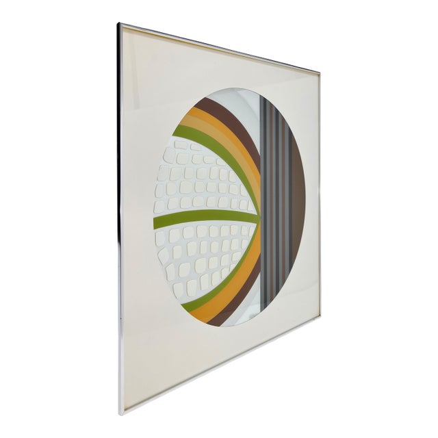 Mid Century Abstract Mirror Wall Art For Sale