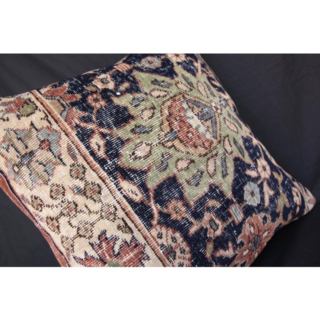 Here i am listing a 100% Handmade double knotted rug pillow cover, made from Vintage rug This’s a modern design and...