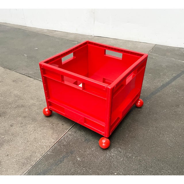 Red Vintage Model Märd Rolling Storage Box from Ikea, 1990s For Sale - Image 8 of 18
