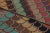 Textile Antique Hooked Rug With Folk Art Geometry & Bright Color Play - Rug & Kilim For Sale - Image 7 of 7