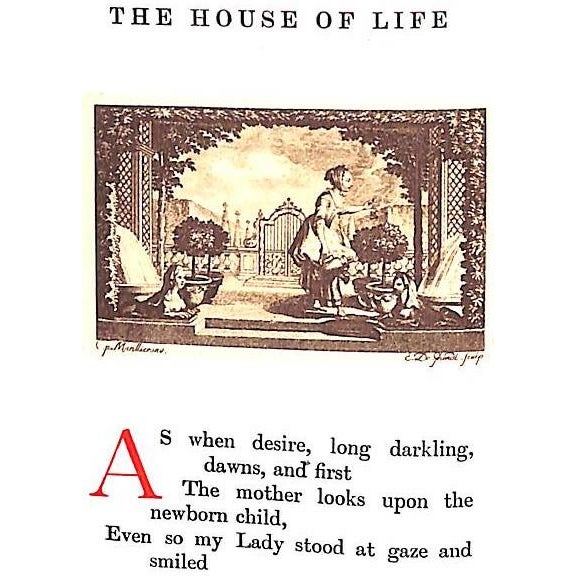 Paper "The House of Life" 1912 Rossetti, d.g. For Sale - Image 7 of 12