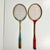 American 1950s Vintage Boho Chic Wood Badminton Rackets - Set of 2. For Sale - Image 3 of 9