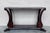 Nice rectangular coffee table or side table, made of solid mahogany with carved claw legs and low shelve Dimensions:...