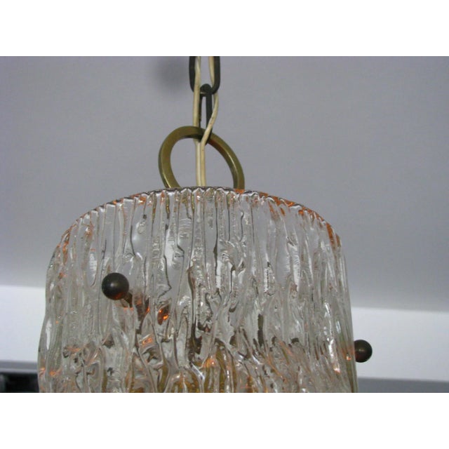 Mid-Century Modern Glass Pendant Lamp from Kalmar, 1960s For Sale - Image 3 of 11