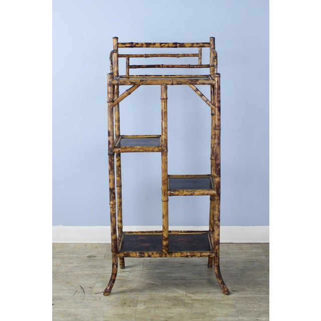 Antique English Bamboo Bookcase or Étagère Chairish
