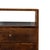 Mid-Century Inspired Bedside Table With Brass Hardware For Sale - Image 4 of 8