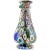 Murano Antique Fratelli Toso Murano Millefiori Flower Mosaic Italian Art Glass Large Double Handles Vase For Sale - Image 4 of 9