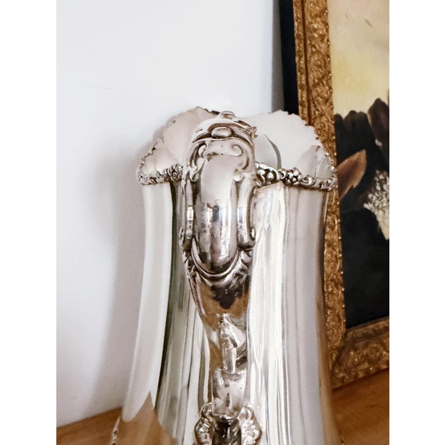 Tiffany and Co. Antique Silver Plated Tiffany & Co Water Pitcher For Sale - Image 4 of 10