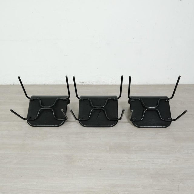Iron and Rubber Chairs, 1980s, Set of 10 For Sale - Image 18 of 18