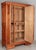 1920s Art Deco Carved Floral Armoire French Cherrywood With Mirror & Matching Marble-Topped Nightstand - Set of 2 For Sale - Image 9 of 9