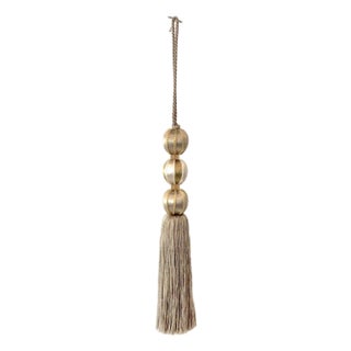 Beaded Satin Key Tassel in Mineral Color Combination For Sale