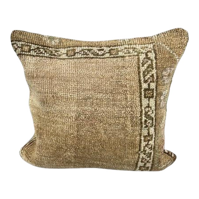 20 x 20 Rug Pillow Moonlit Sanctuary Turkish Pillow Cushion Cover For Sale