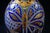 Blue Blue and White Cut Crystal Overlay Vase with Enamel and Gilt Decoration, 19th Century For Sale - Image 8 of 16