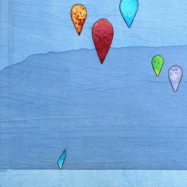 2020s Beyond the Cerulean Skies - Large Original Minimalist Colorful Artwork Original Artwork by Peter Kuttner For Sale - Image 5 of 9