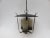 Ceiling light in the shape of a lantern, 60s, The lamp is made of copper, painted black, with copper ornaments. The 3...