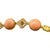 Early 20th Century Antique 14k Gold Coral Etruscan Style Filigree Bracelet For Sale - Image 5 of 8