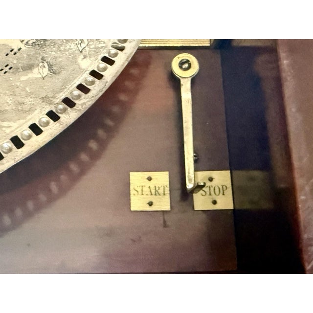 Antique SYMPHONION MUSIC BOX & DISCS DOUBLE COMB Beautiful Sound !Estate Fresh For Sale - Image 13 of 17