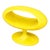 Postmodern Y2k Space Age William Emmerson Attributed "Spheroid" Yellow Side Drinks Table For Sale - Image 3 of 8