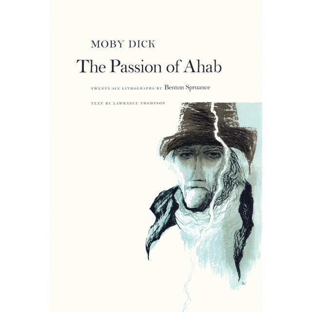 1960s 1968 "Moby Dick" Lithograph by Benton Spruance "Man Against Monster" For Sale - Image 5 of 6