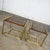 Modern End Tables 2 Sizes Brass Plated Dark Wood & Smoked Glass Rectangles by Thomasville Furniture Style of Milo Baughman, a Pair For Sale - Image 14 of 17