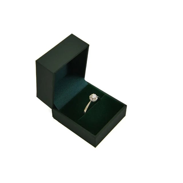 French White Gold Ring with 0.40ct Diamond, 1920s For Sale - Image 10 of 13