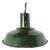 Vintage Industrial Pendant Light in Dark Green Enamel, 1960s For Sale